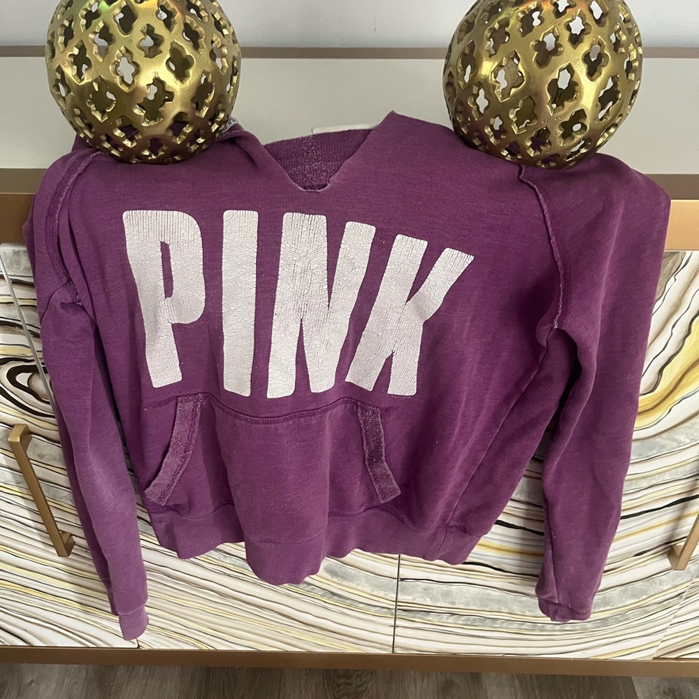 vintage victoria secret pink hoodie m